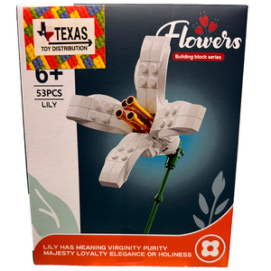 Texas Toy Distribution - Flowers Building Brick Display Set, x3 of each Style