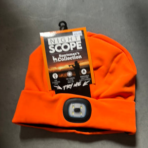 Night scope sportsman hat