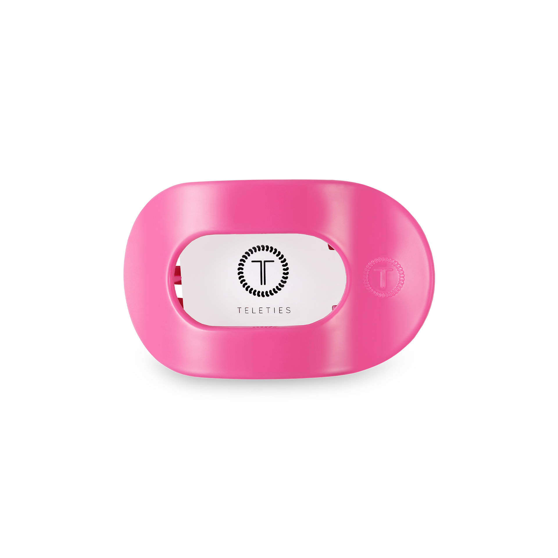 TELETIES - Paradise Pink Small Flat Round Hair Clip