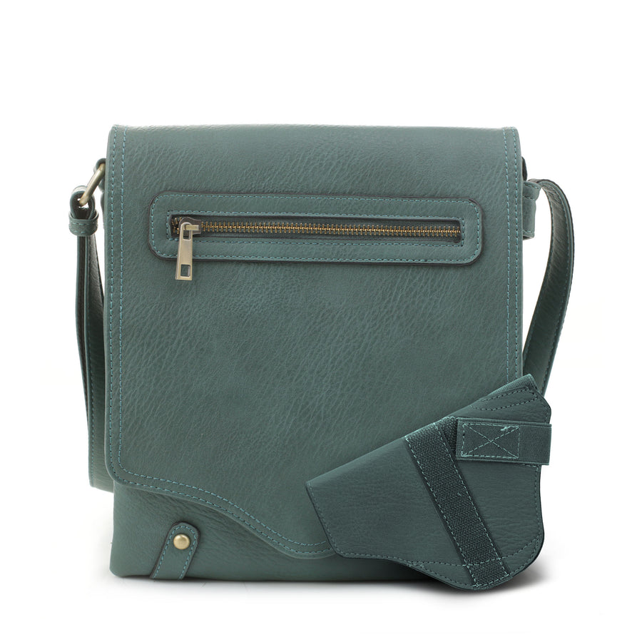Nora concealed carry lock and key crossbody