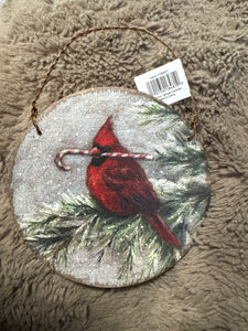 Wooden Cardinal ornament