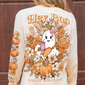 Adult Simply southern hey boo shirt