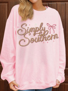 Simply southern youth logo crew neck