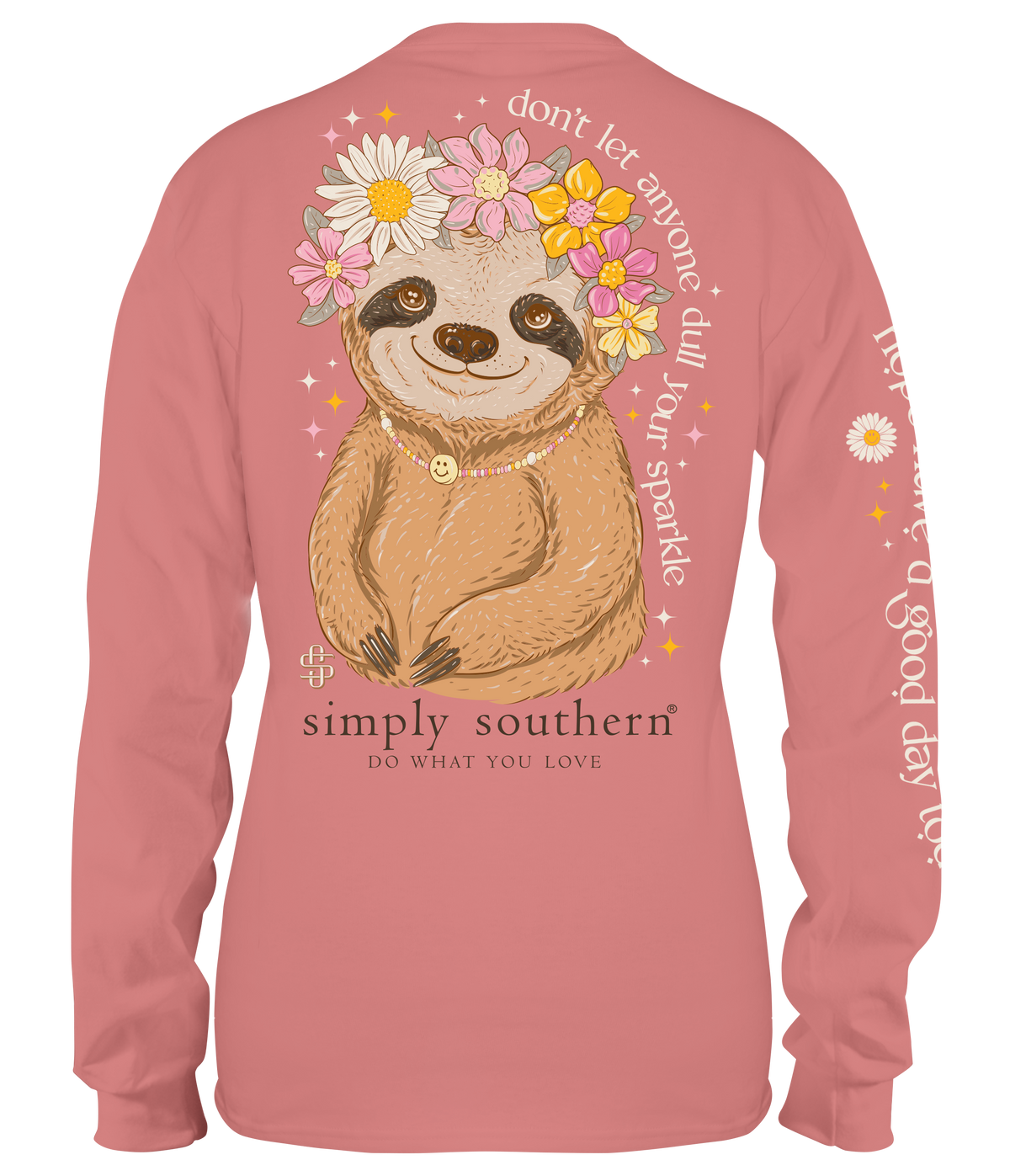 Simply southern long sleeve sloth shirt