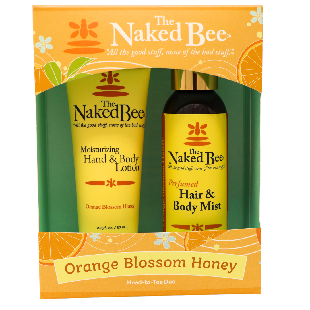 Naked bee honey head to toe duo gift set