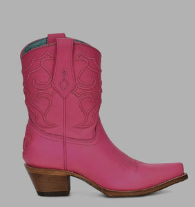 Hot pink ankle boot corral Z5137