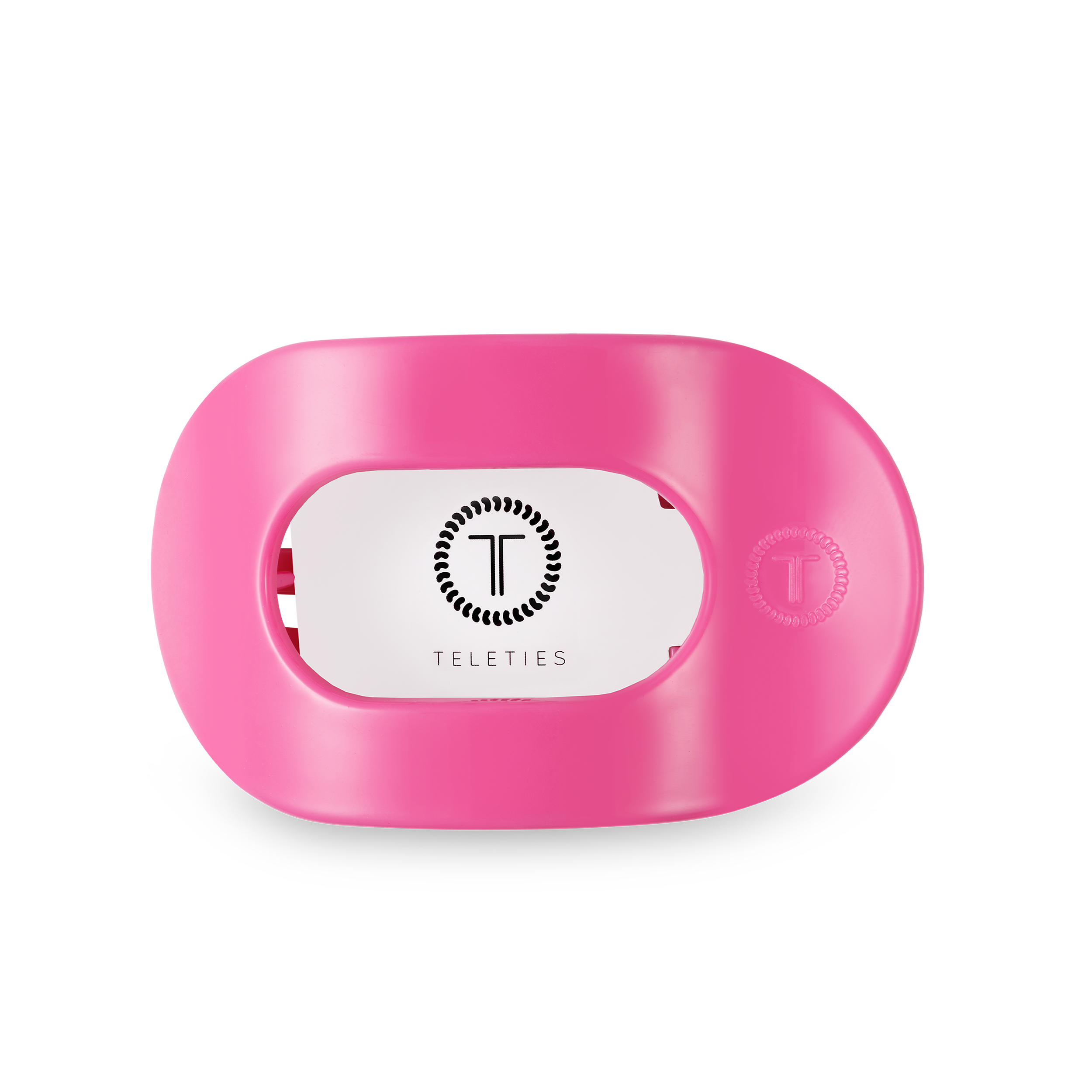 TELETIES - Paradise Pink Medium Flat Round Hair Clip