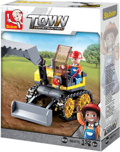 Texas Toy Distribution - 4-in-1 Construction Display Set, Building Bricks x2 of each