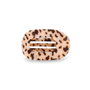 TELETIES - Blonde Tortoise Small Flat Round Clip