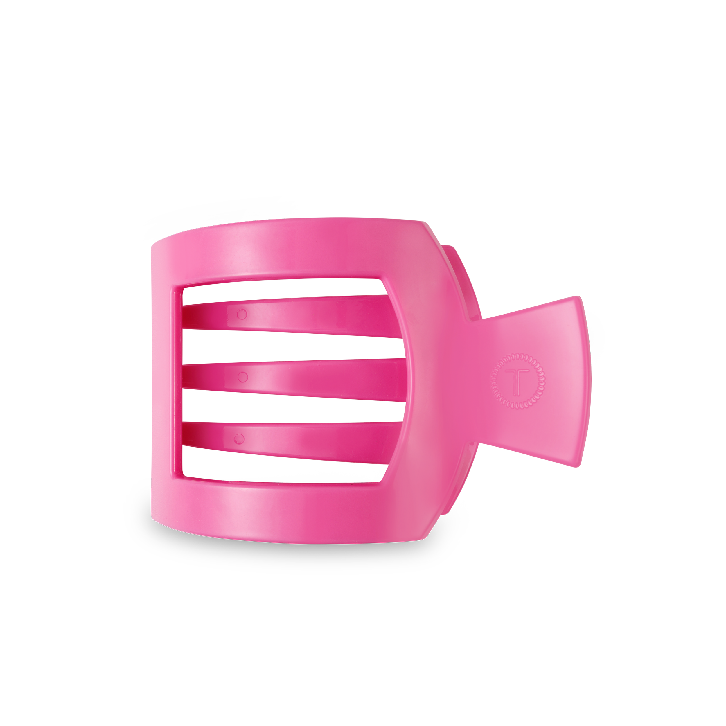 TELETIES - Paradise Pink Medium Flat Square Hair Clip