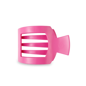 TELETIES - Paradise Pink Medium Flat Square Hair Clip