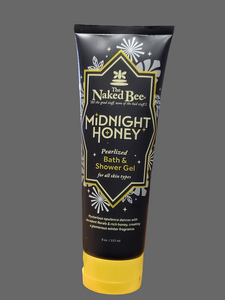 The naked bee midnight honey bath and shower gel 8 oz.