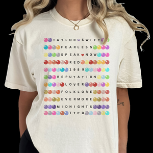 Taylor Swift Friendship Beaded Tees Swift Concert sand colored Tshirt