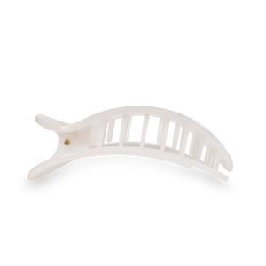 TELETIES - Coconut White Large Flat Round Clip