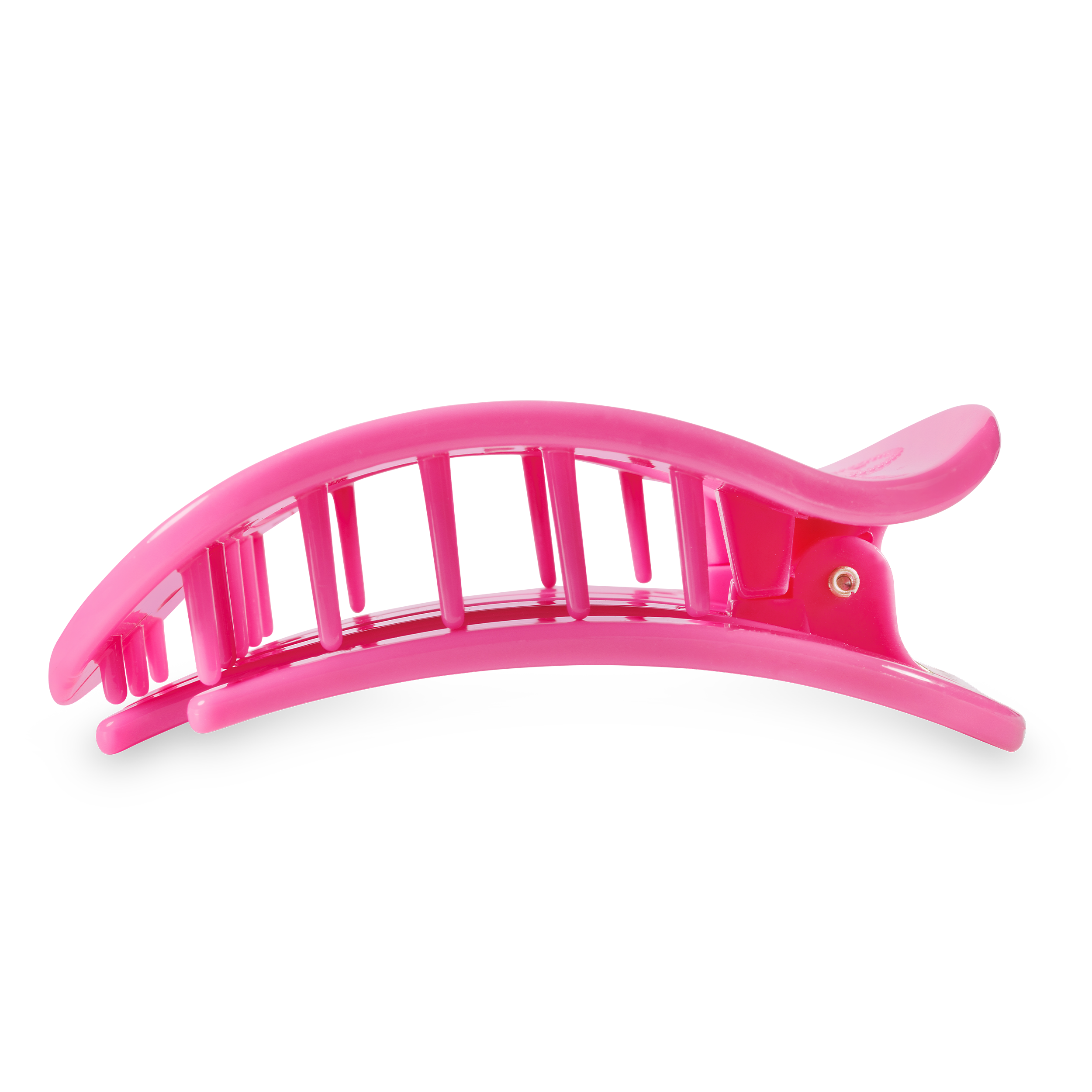 TELETIES - Paradise Pink Large Flat Round Hair Clip