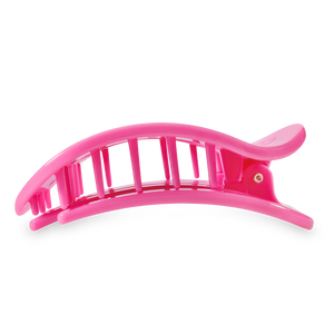 TELETIES - Paradise Pink Large Flat Round Hair Clip