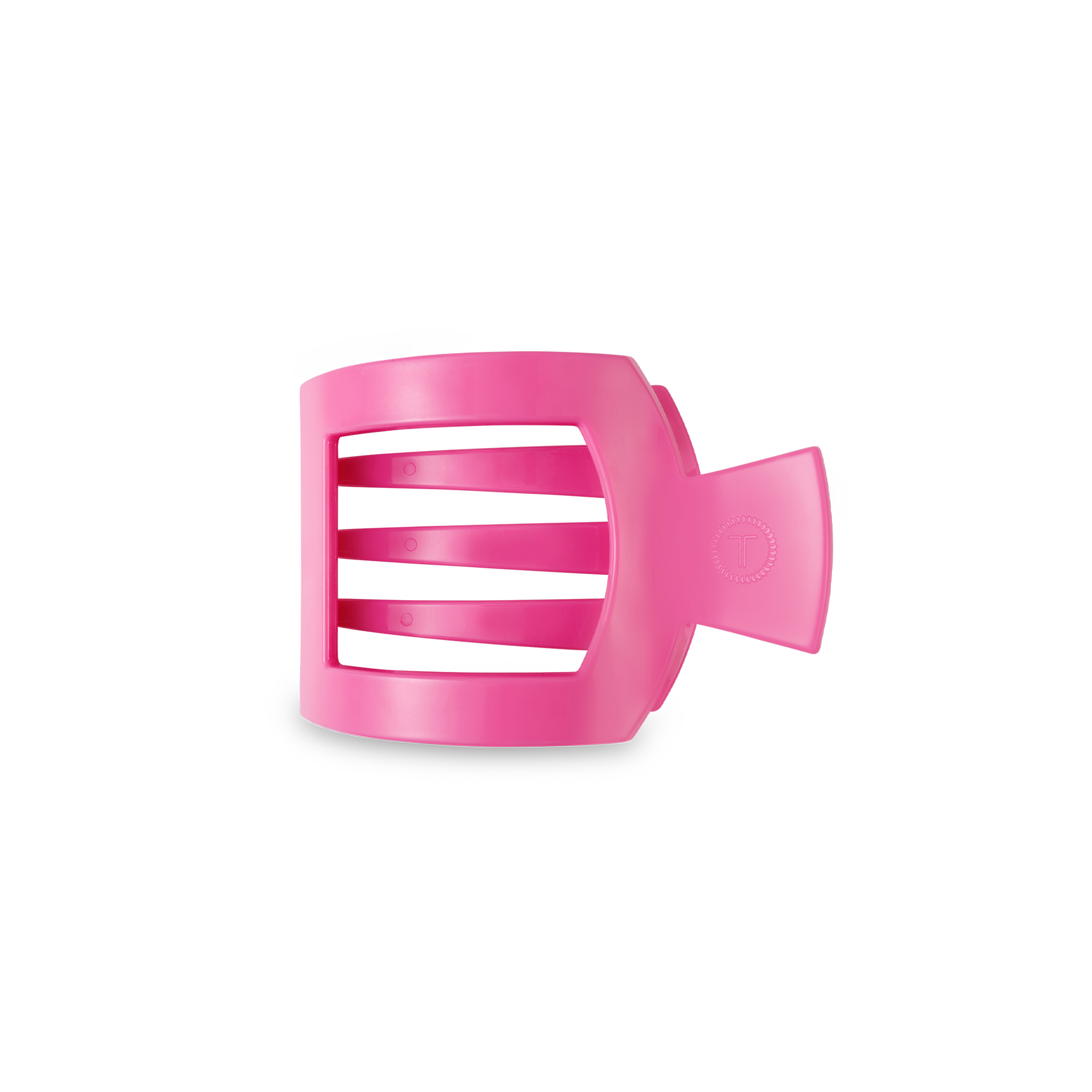 TELETIES - Paradise Pink Small Flat Square Hair Clip