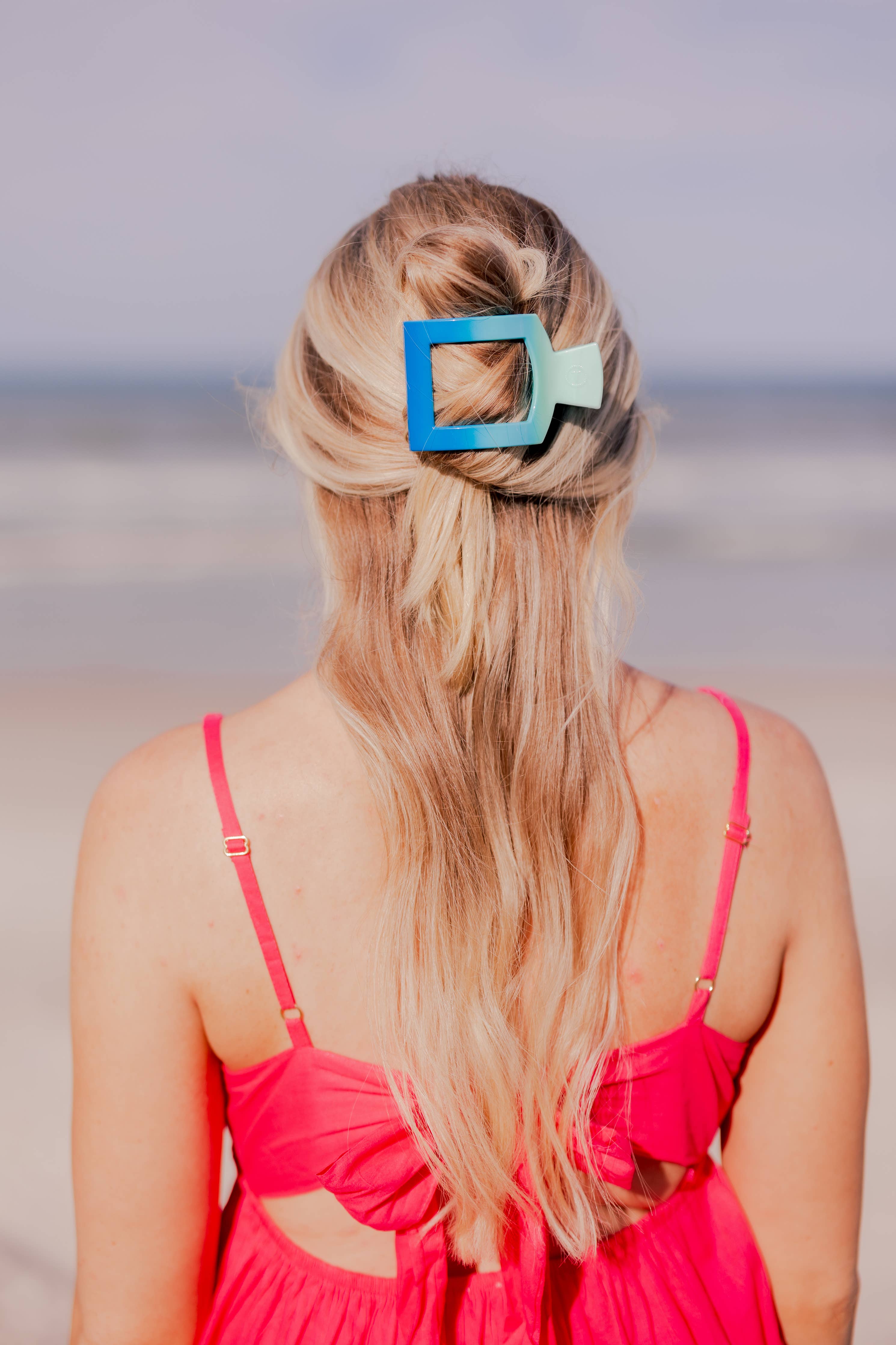 TELETIES - Poolside Medium Flat Square Hair Clip