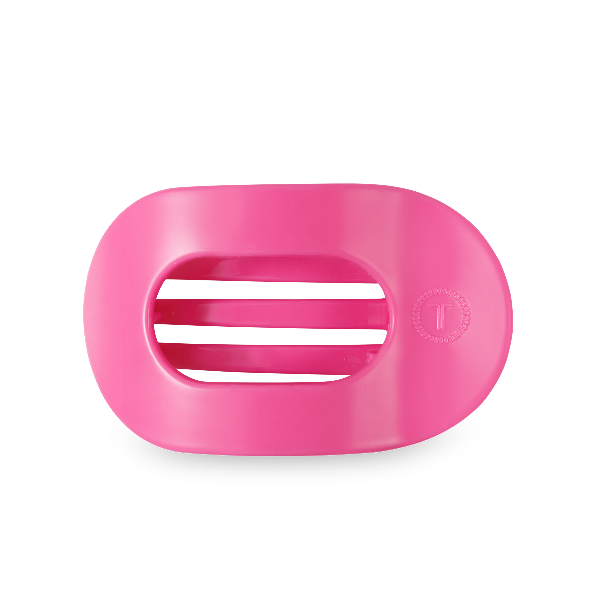 TELETIES - Paradise Pink Medium Flat Round Hair Clip