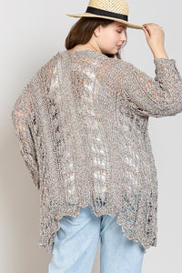 Thin sweater cover up *plus size*
