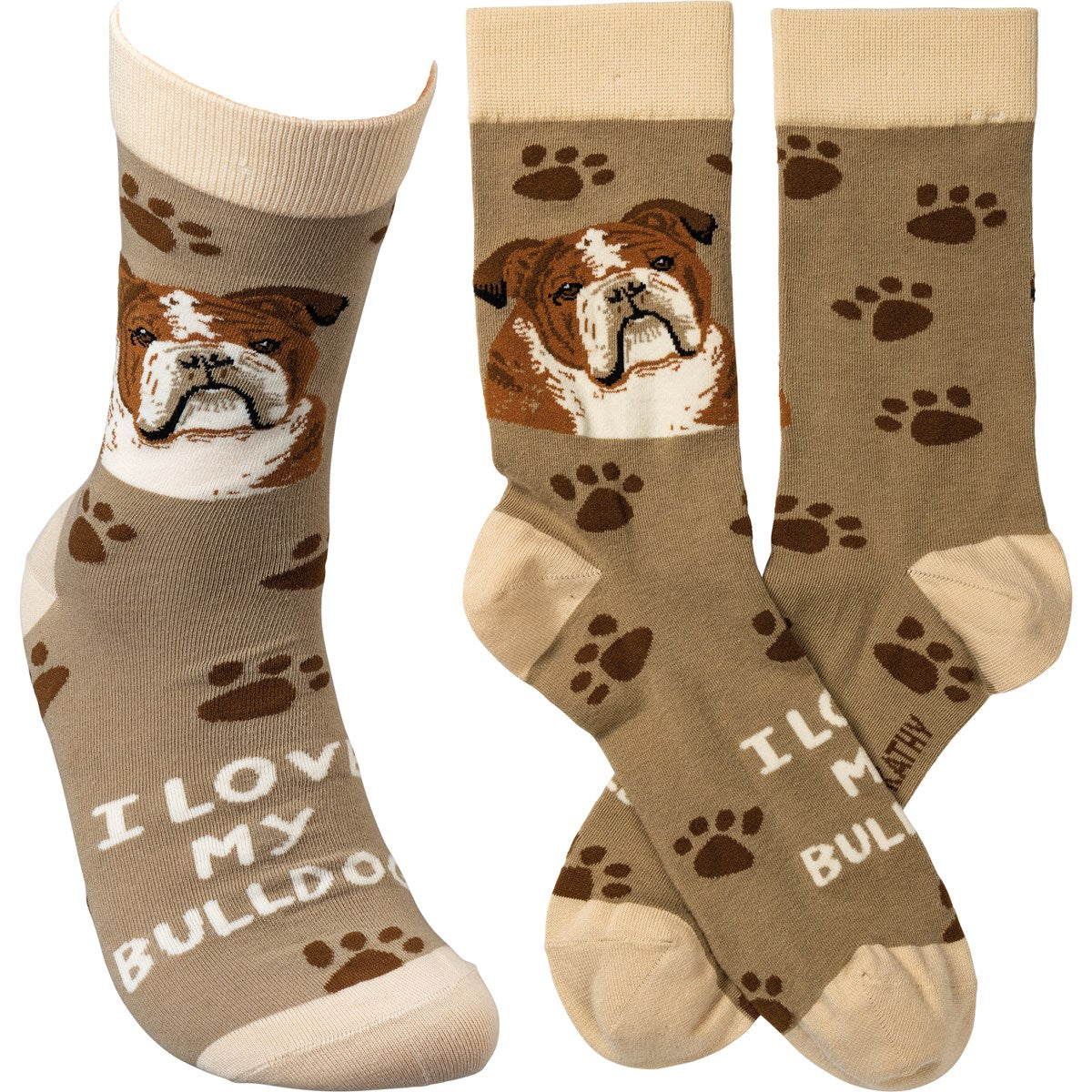 Bull dog socks