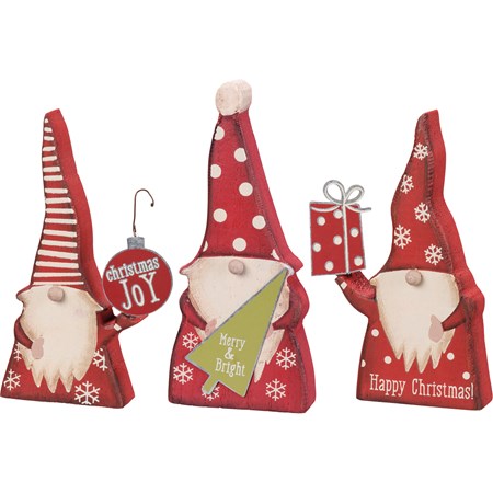 Christmas chunky sitter gnomes