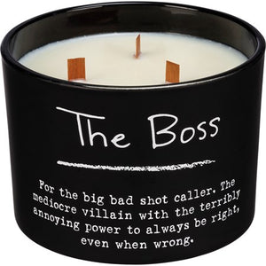 The boss jar candle