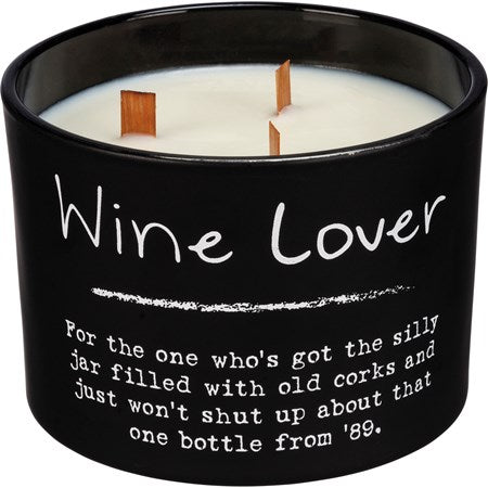Wine lover jar candle