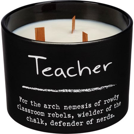 Teacher jar candle