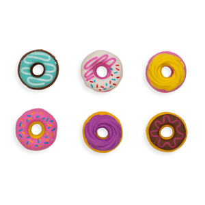 Donut scented erasers set of 6