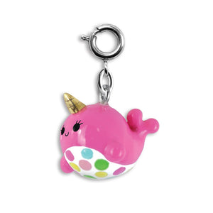 Pink narwhal charm