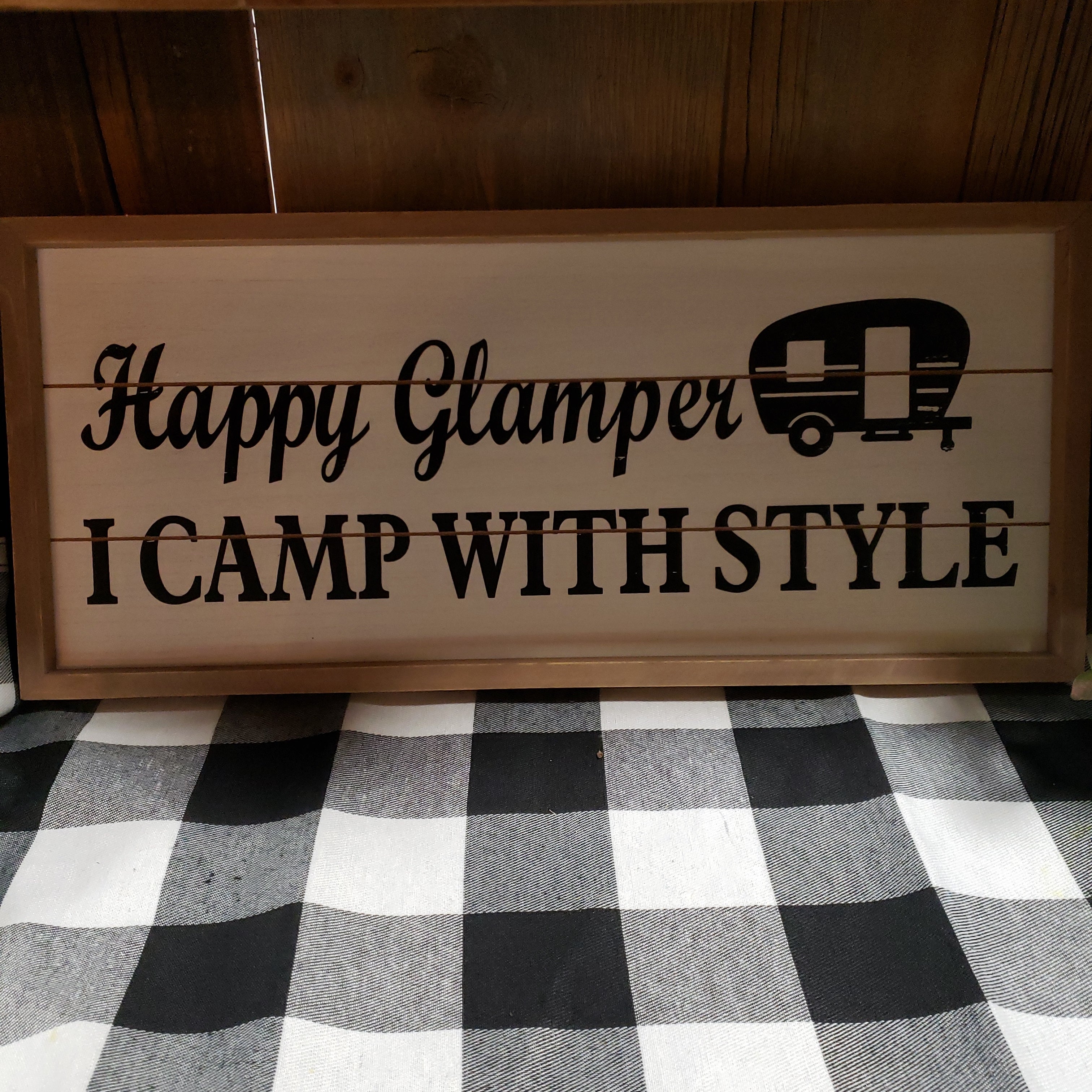 Happy glamper sign