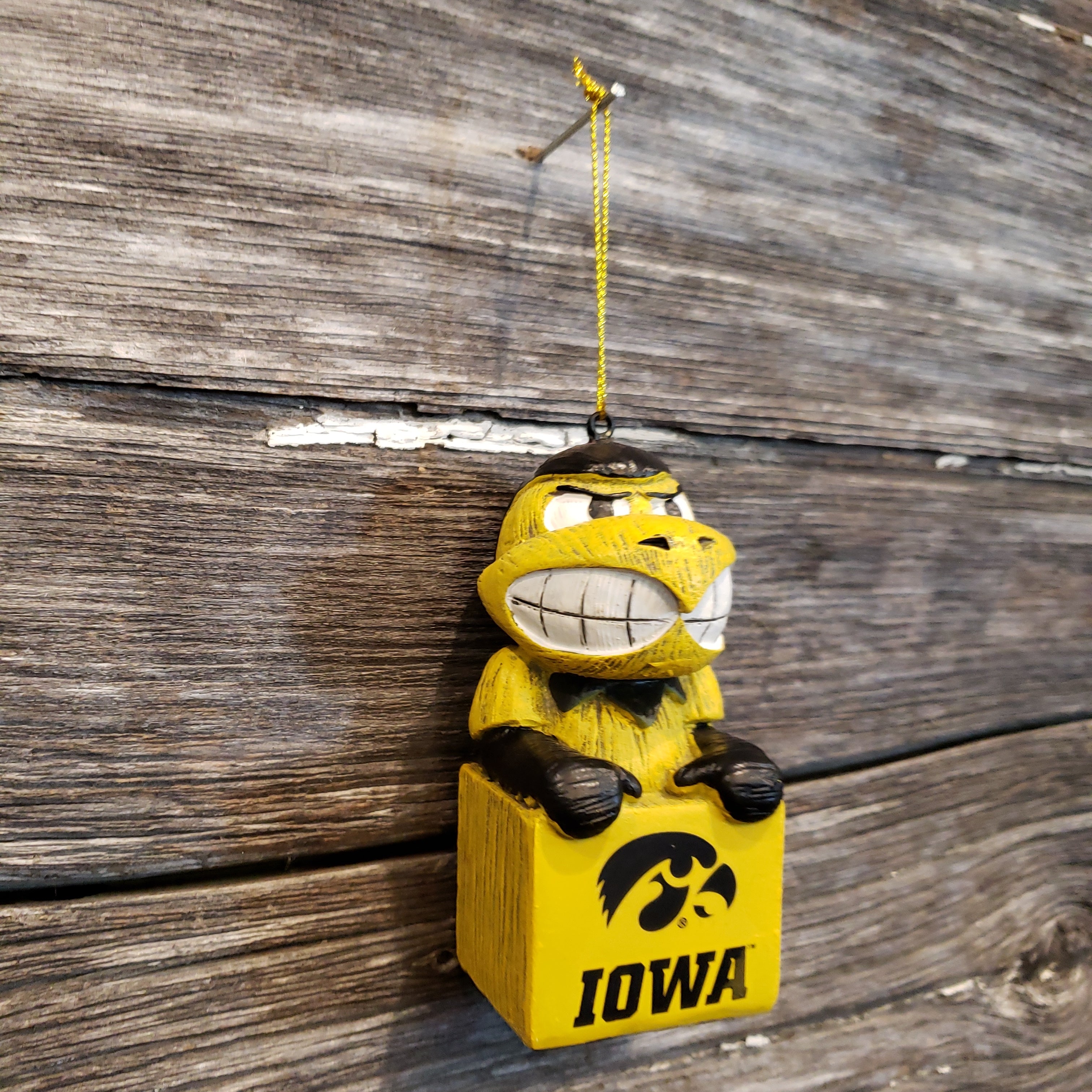 Iowa hawekeye mascot ornament