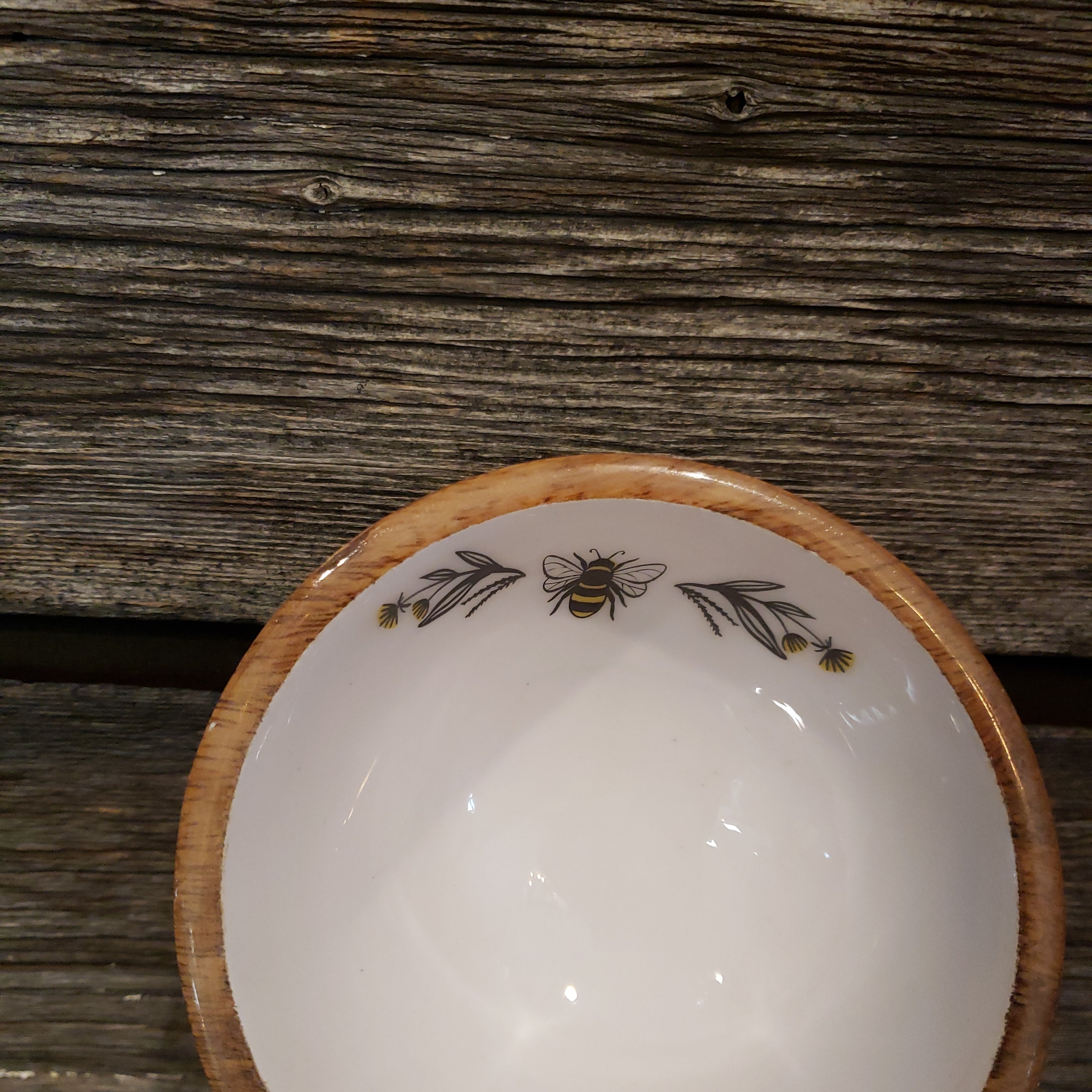 Bee and floral dip bowls