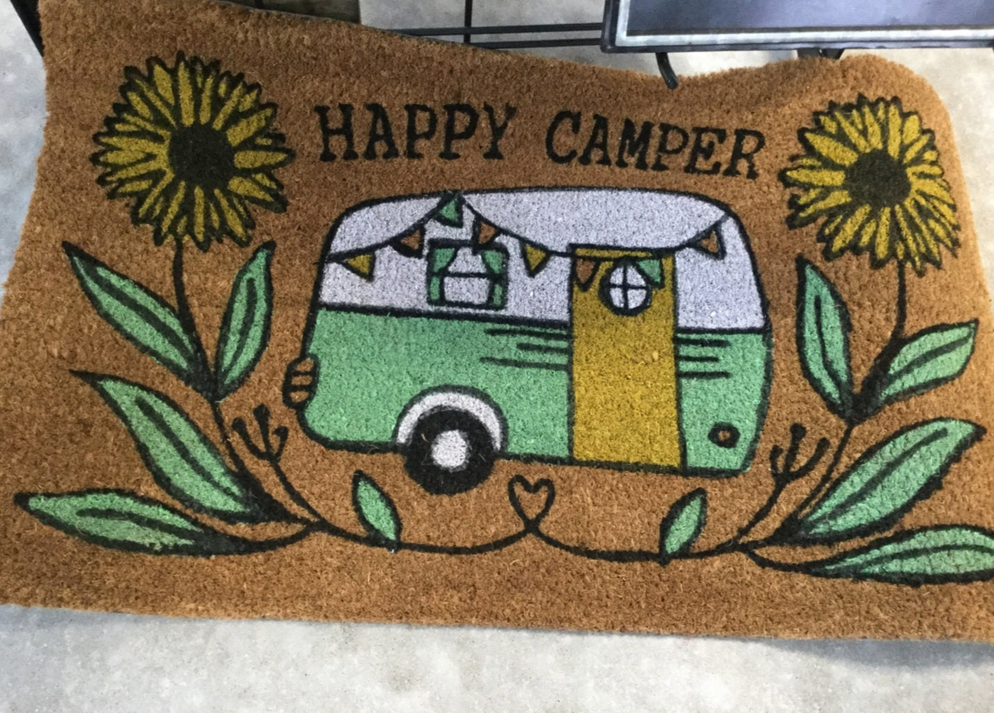 Happy camper mat