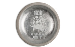 Friends 5" cement keepsake dish