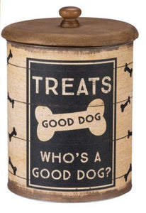 Dog treat canisters