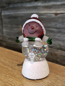Mini shimmer light up snowman