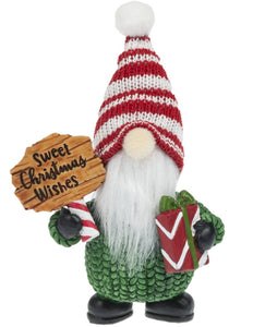 Peppermint gnome figurines