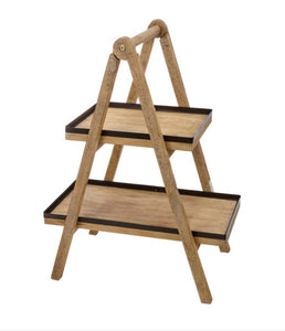 Two tiered ladder tray