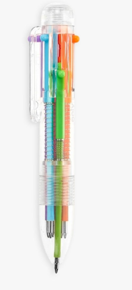 Color click 6-in-1 colored ball point pen