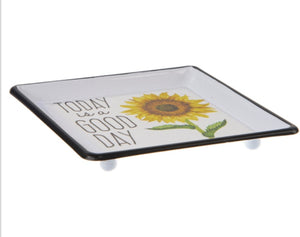 Sunflower trinket trays