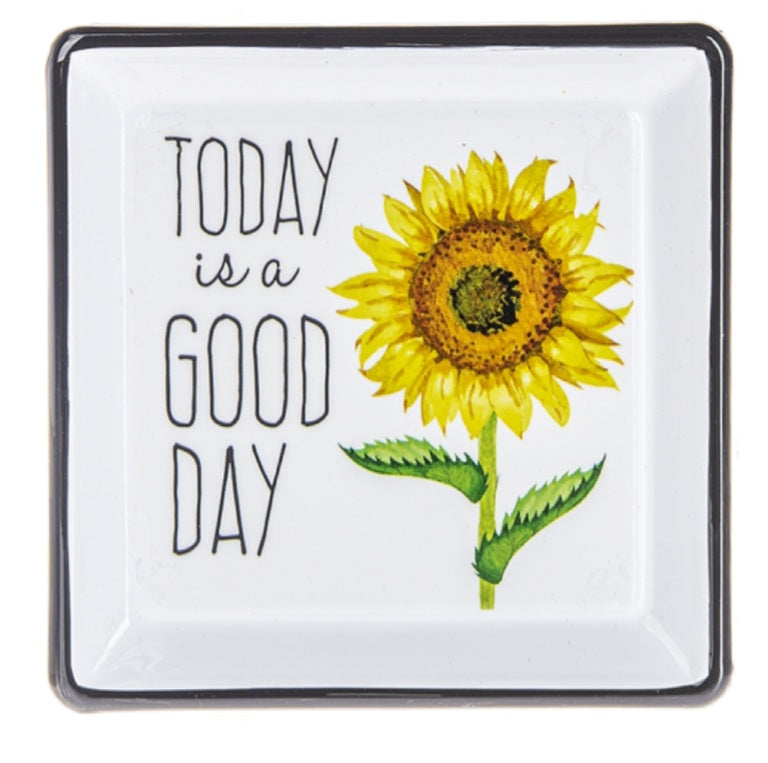 Sunflower trinket trays