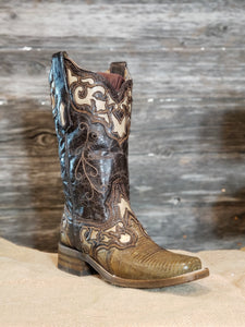 A3730 Corral Women’s Lizard Inlay Western Boots