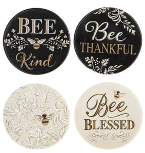 Bee blessed 4 piece coaster
