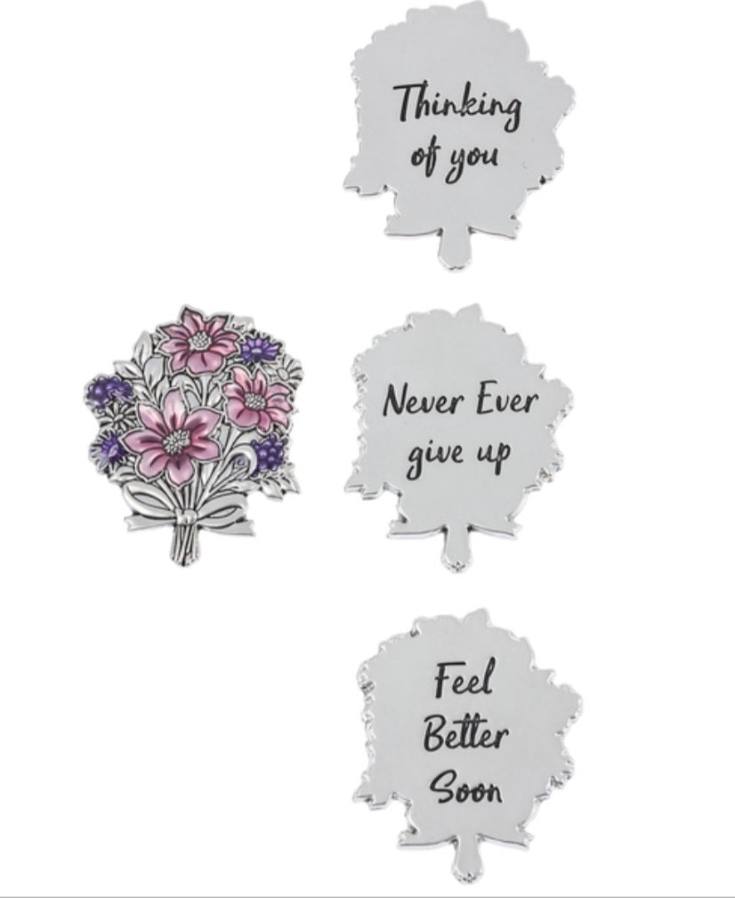 Thoughts of you flower tokens