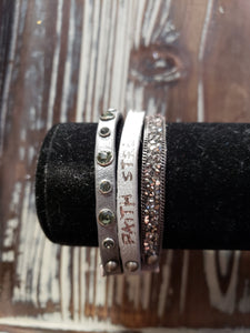 Inspriational Silver bracelet