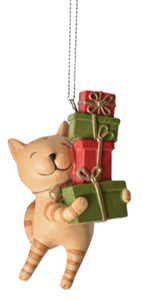 Christmas cat ornament