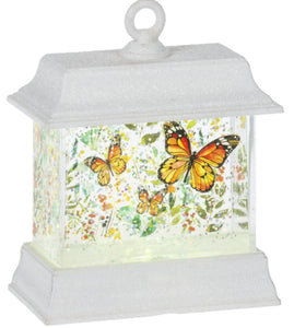 Light up butterfly lantern ornament