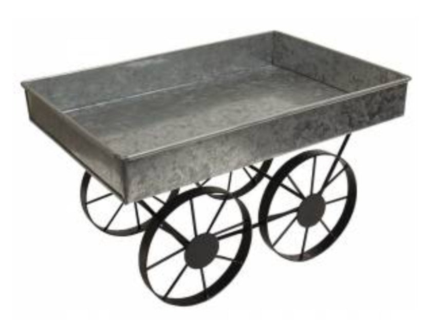 Metal hay wagon